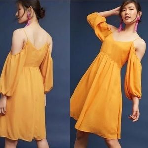 Anthropologie Moulinette Soeurs off the shoulder balloon sleeve dress
